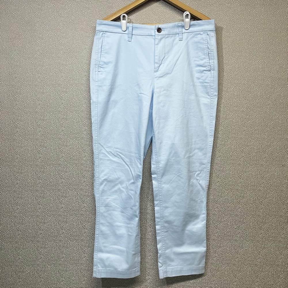 10 J. Crew Factory High Rise Girlfriend Chino Baby Blue Twill Pant NWOT